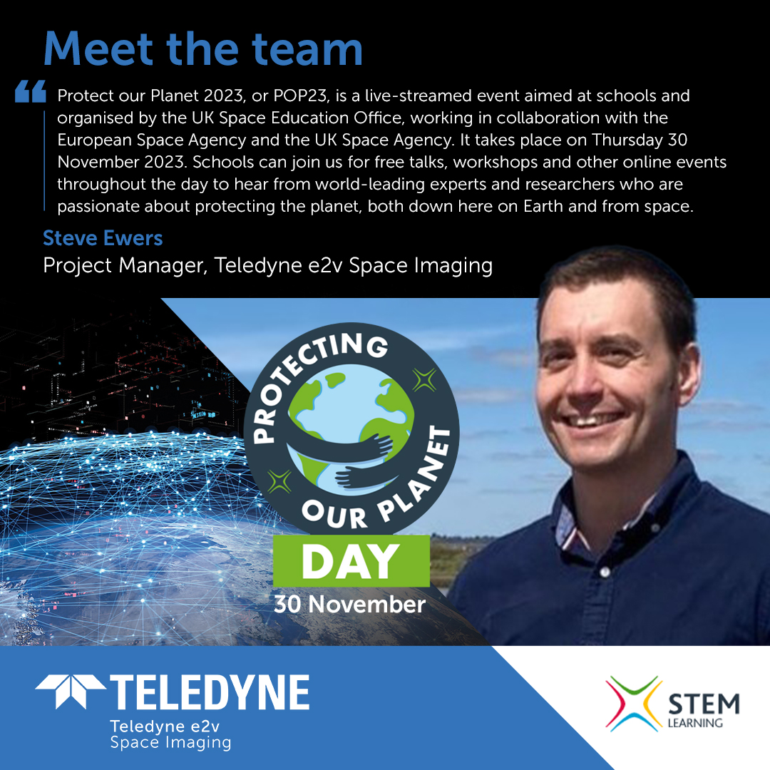 Steve Ewers and network in space above earth